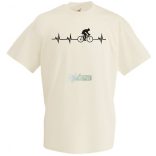 Kerékpáros EKG -A férfi rövid ujjú póló