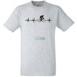 Kerékpáros EKG -A férfi rövid ujjú póló