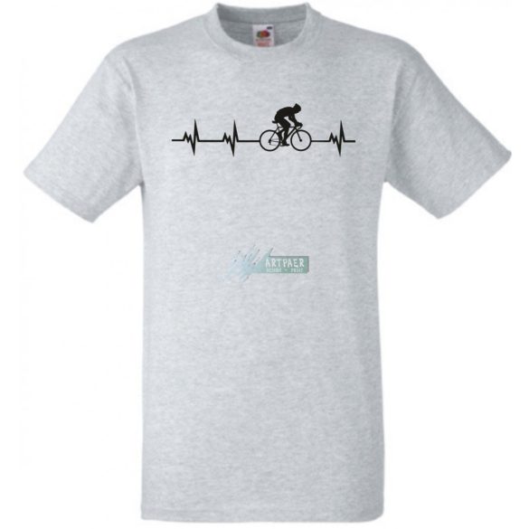Kerékpáros EKG -A férfi rövid ujjú póló