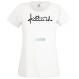 Kerékpáros EKG -B női rövid ujjú póló