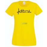 Kerékpáros EKG -B női rövid ujjú póló