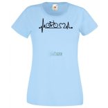 Kerékpáros EKG -B női rövid ujjú póló