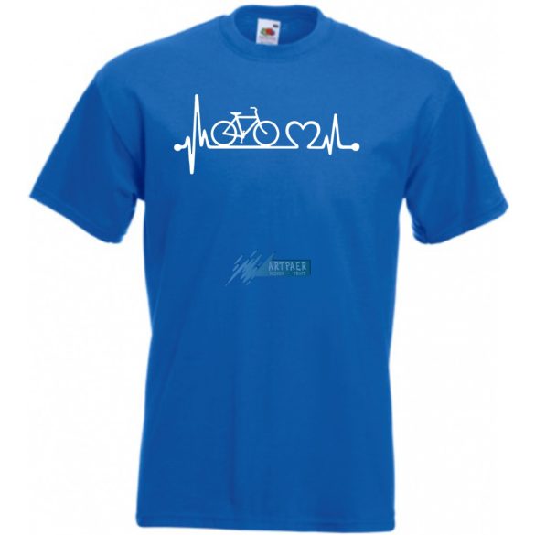 Kerékpáros EKG -B férfi rövid ujjú póló