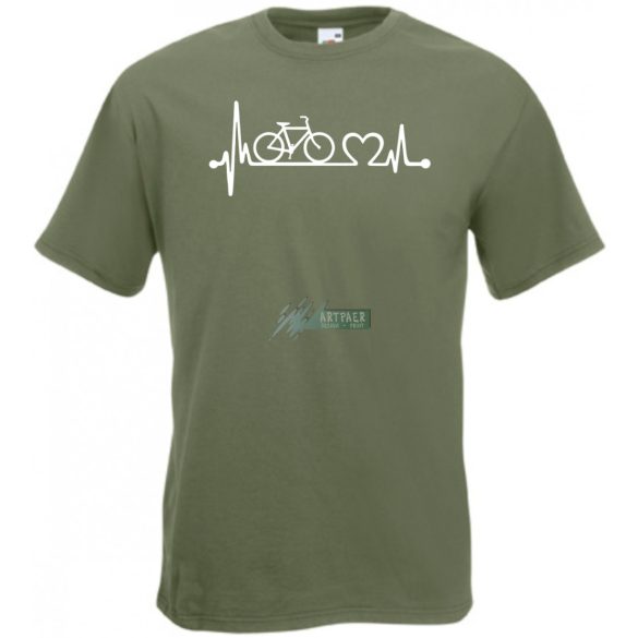 Kerékpáros EKG -B férfi rövid ujjú póló