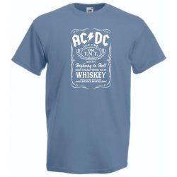 Retro AC DC vs Jack Daniels férfi rövid ujjú póló