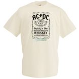 Retro AC DC vs Jack Daniels férfi rövid ujjú póló