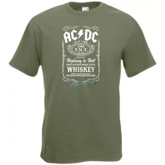 Retro AC DC vs Jack Daniels férfi rövid ujjú póló