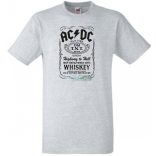 Retro AC DC vs Jack Daniels férfi rövid ujjú póló