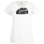 Auto fan Audi A4 női rövid ujjú póló