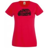 Auto fan Audi A4 női rövid ujjú póló