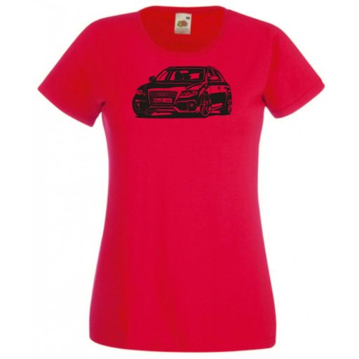 Auto fan Audi A4 női rövid ujjú póló