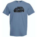 Auto fan Audi A4 -D férfi rövid ujjú póló