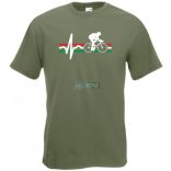 Magyar Kerékpáros férfi rövid ujjú póló