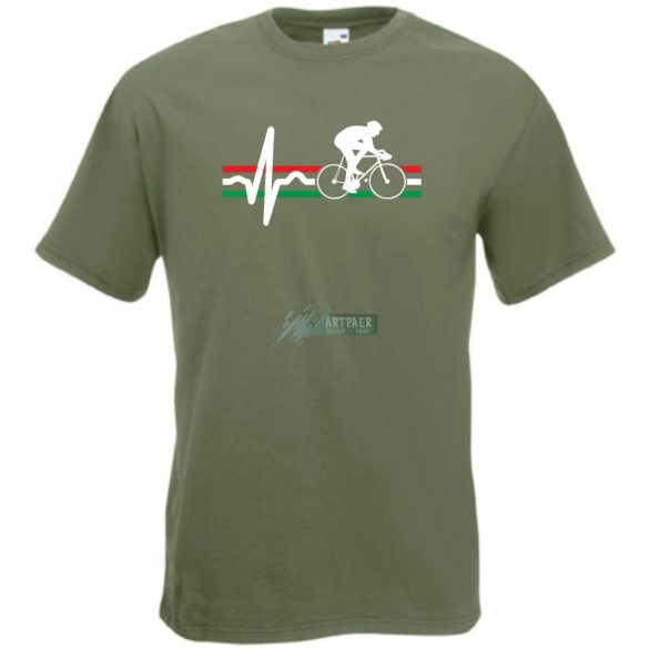 Magyar Kerékpáros férfi rövid ujjú póló