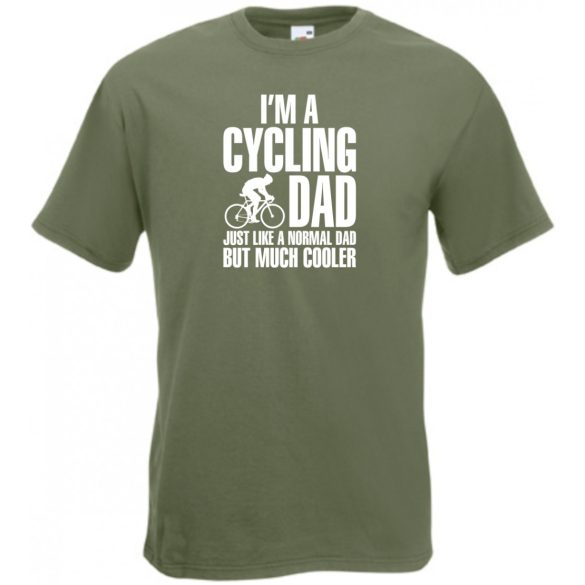 Kerékpáros Apa vagyok férfi rövid ujjú póló