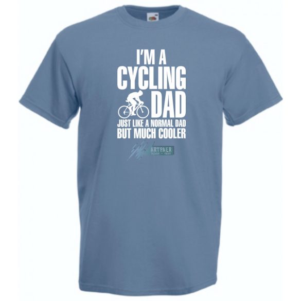 Kerékpáros Apa vagyok férfi rövid ujjú póló