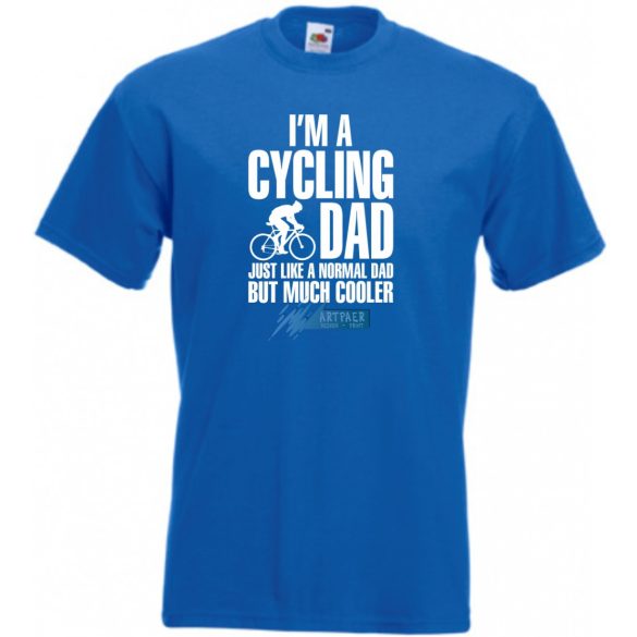 Kerékpáros Apa vagyok férfi rövid ujjú póló