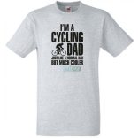 Kerékpáros Apa vagyok férfi rövid ujjú póló