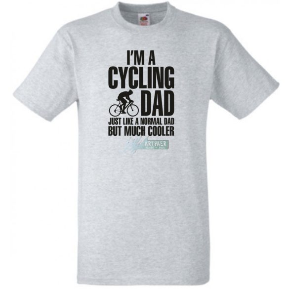 Kerékpáros Apa vagyok férfi rövid ujjú póló