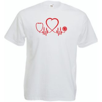 Doctor EKG -B férfi rövid ujjú póló