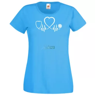 Doctor EKG -B női rövid ujjú póló