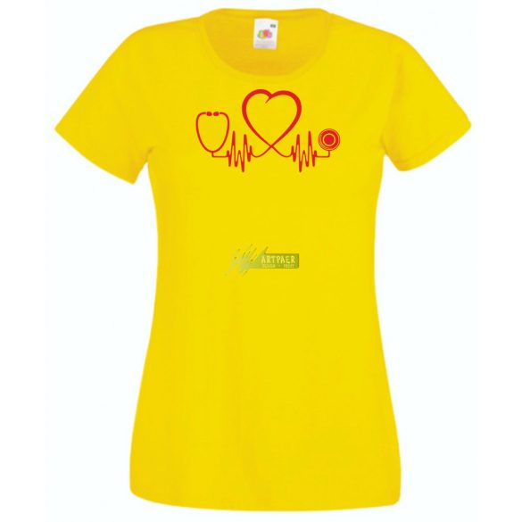 Doctor EKG -B női rövid ujjú póló