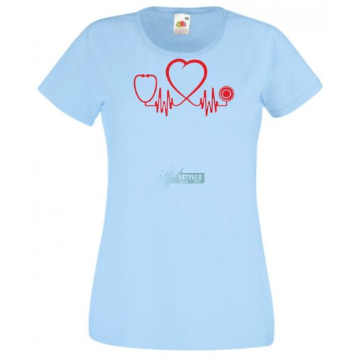 Doctor EKG -B női rövid ujjú póló