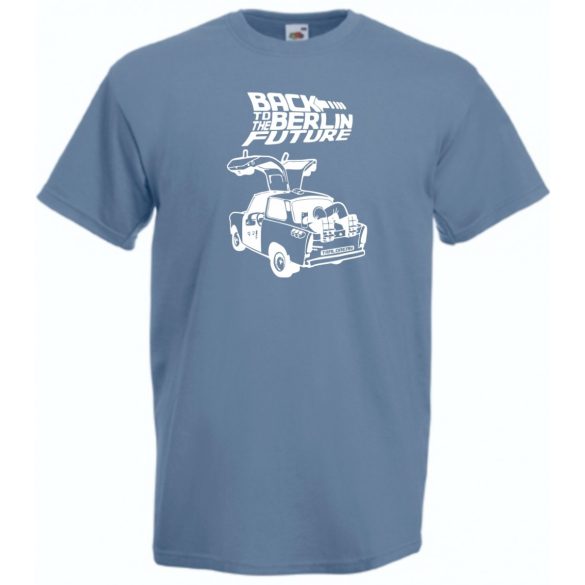 Trabant Humor Tra-lorean - Back ... Future férfi rövid ujjú póló