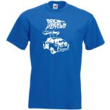 Trabant Humor Tra-lorean - Back ... Future férfi rövid ujjú póló