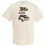 Trabant Humor Tra-lorean - Back ... Future férfi rövid ujjú póló