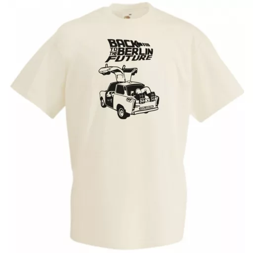 Trabant Humor Tra-lorean - Back ... Future férfi rövid ujjú póló
