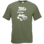 Trabant Humor Tra-lorean - Back ... Future férfi rövid ujjú póló