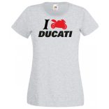 I Love Ducati női rövid ujjú póló