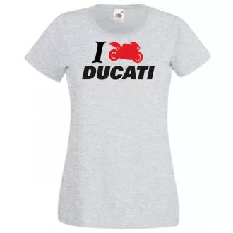 I Love Ducati női rövid ujjú póló