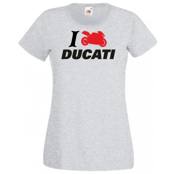 I Love Ducati női rövid ujjú póló
