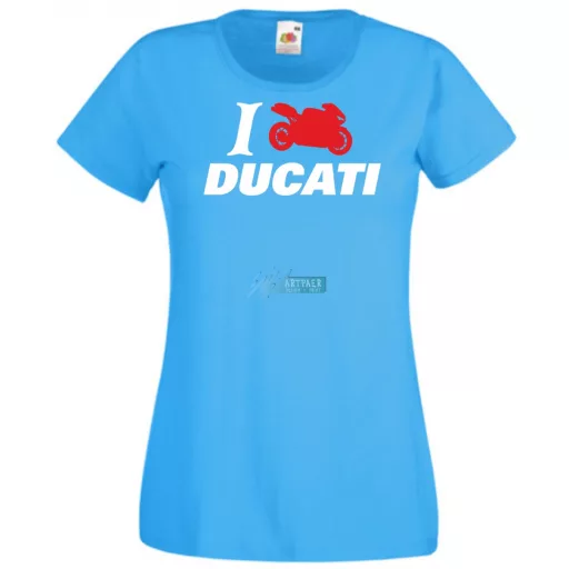 I Love Ducati női rövid ujjú póló
