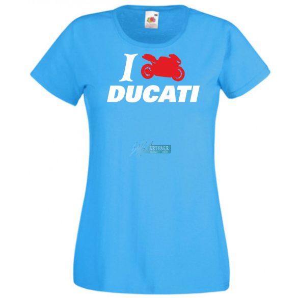 I Love Ducati női rövid ujjú póló