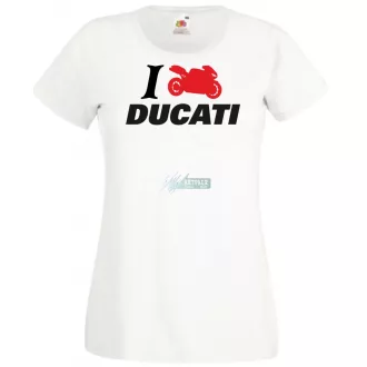 I Love Ducati női rövid ujjú póló