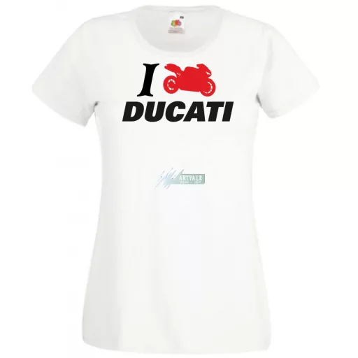I Love Ducati női rövid ujjú póló