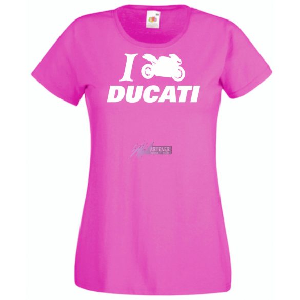 I Love Ducati női rövid ujjú póló