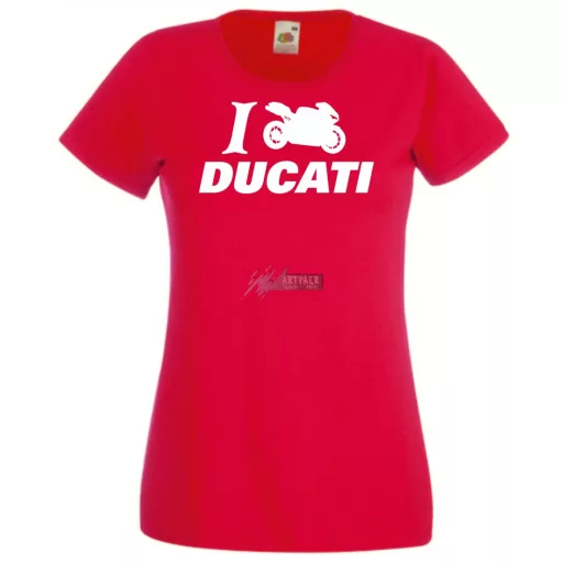 I Love Ducati női rövid ujjú póló