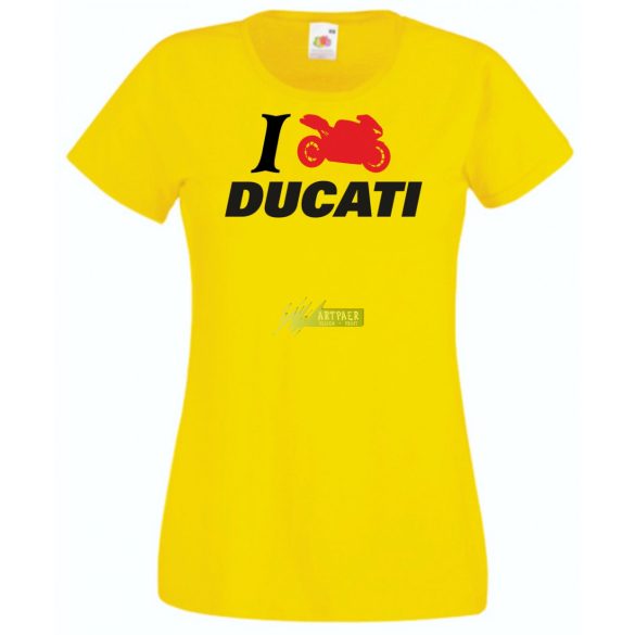 I Love Ducati női rövid ujjú póló