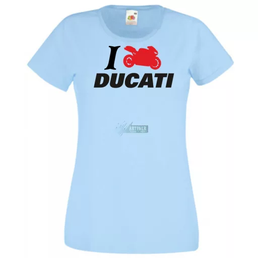 I Love Ducati női rövid ujjú póló