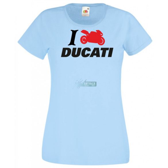 I Love Ducati női rövid ujjú póló
