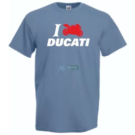 I Love Ducati férfi rövid ujjú póló