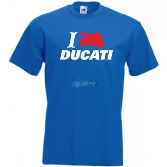 I Love Ducati férfi rövid ujjú póló