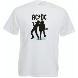 Retro zene fan AC DC -A minima férfi rövid ujjú póló