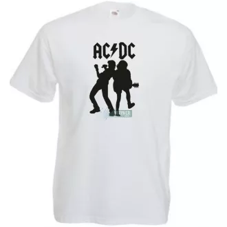 Retro zene fan AC DC -A minima férfi rövid ujjú póló