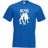 Retro zene fan AC DC -A minima férfi rövid ujjú póló