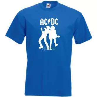 Retro zene fan AC DC -A minima férfi rövid ujjú póló